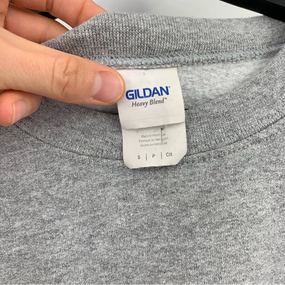 NYC New York City Crewneck Sweatshirt Grey Navy S - Picture 6 of 7